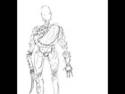 480x360 How To Draw A Robot - I Robot Drawing