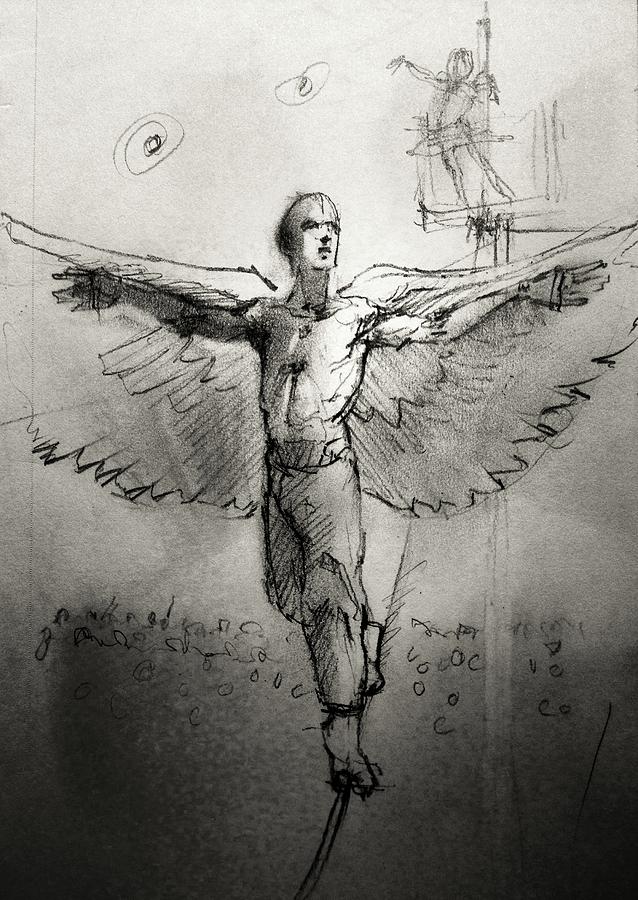 638x900 Icarus Drawing - Icarus Drawing