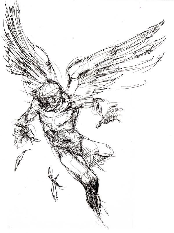 600x802 Tattoo Ideas In Tattoos, Drawings, Art - Icarus Drawing