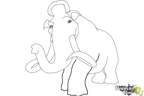 600x400 How To Draw Manny From Ice Age - Ice Age Drawing