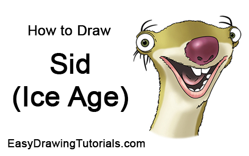 500x315 How To Draw Sid - Ice Age Drawing