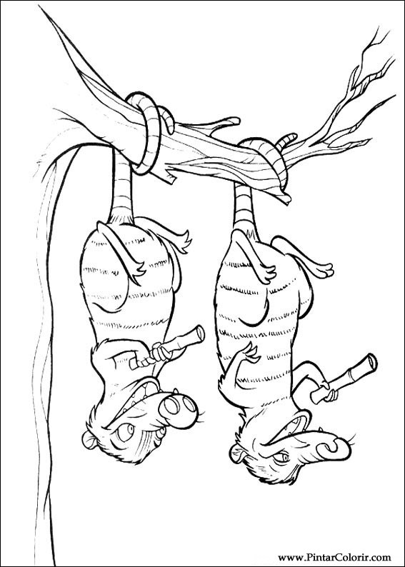 567x794 Drawings To Paint Colour Age Ice - Ice Age Drawing