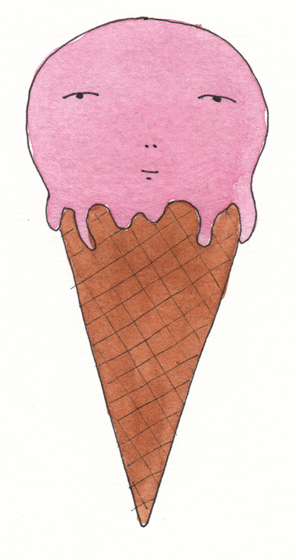 600x1133 ice cream cone - Ice Cream Cone Drawing