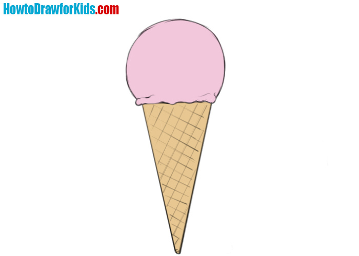 700x500 How To Draw An Ice Cream For Beginners How To Draw For Kids - Ice Cream Drawing