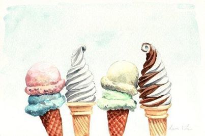 403x267 Ice Cream Draw Via Facebook On We Heart It - Ice Cream Drawing
