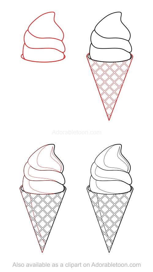 500x888 ice cream drawing easy how to draw ice cream how to draw - Ice Cream Drawing
