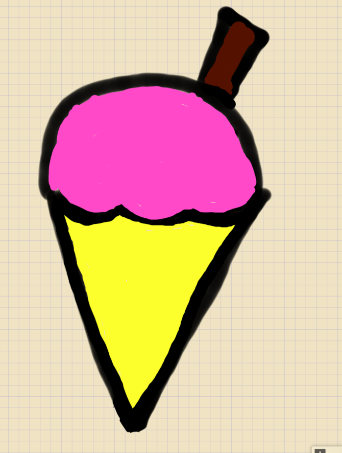 670x886 How To Draw A Simple Ice Cream Cone Steps - Ice Cream Drawing Cartoon
