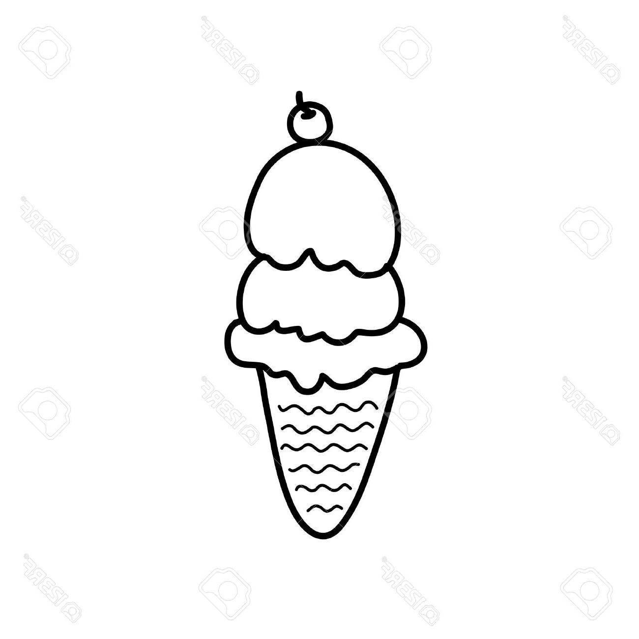 1300x1300 Ice Cream Drawing Cartoon - Ice Cream Drawing Cartoon