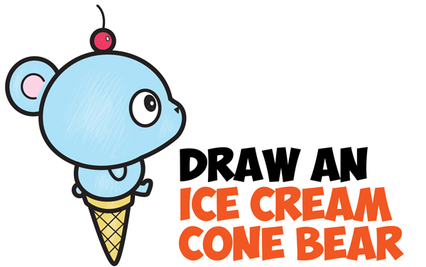 600x377 Cute Ice Cream Cone Archives - Ice Cream Drawing Cartoon