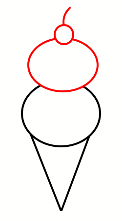250x450 Drawing A Cartoon Ice Cream Cone - Ice Cream Drawing Cartoon