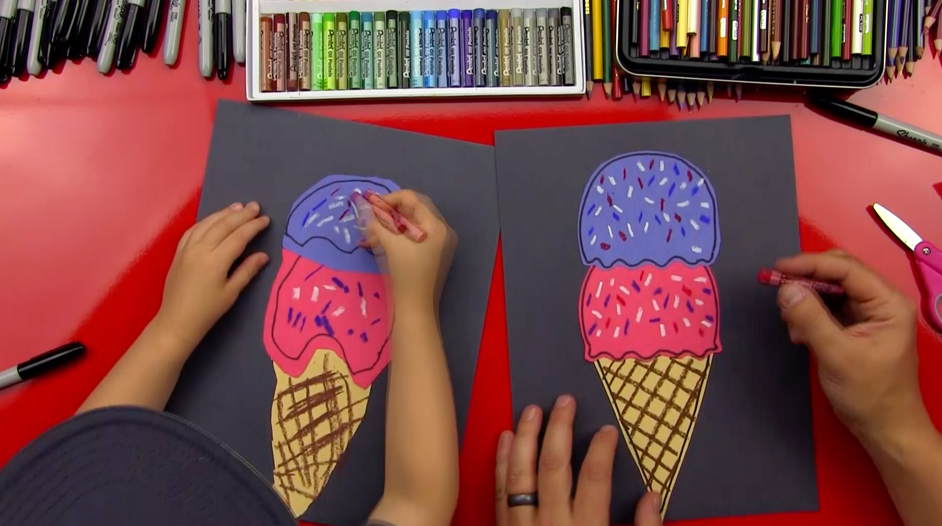 1912x1069 How To Draw An Ice Cream Cone - Ice Cream Drawing For Kids