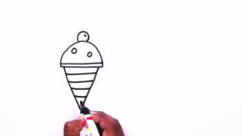 350x197 Ice Cream Drawing - Ice Cream Drawing For Kids