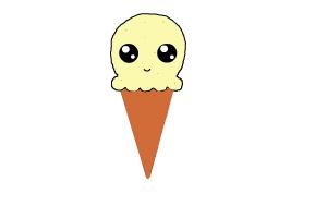 300x200 How To Draw Kawaii Ice Cream - Ice Cream Drawing Images