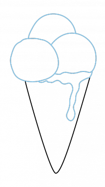 215x382 How To Draw An Ice Cream, Food, Summer Items, Easy Step - Ice Cream Drawing Images