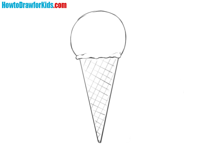 Ice Cream Sundae Drawing Easy Drawing Art Ideas