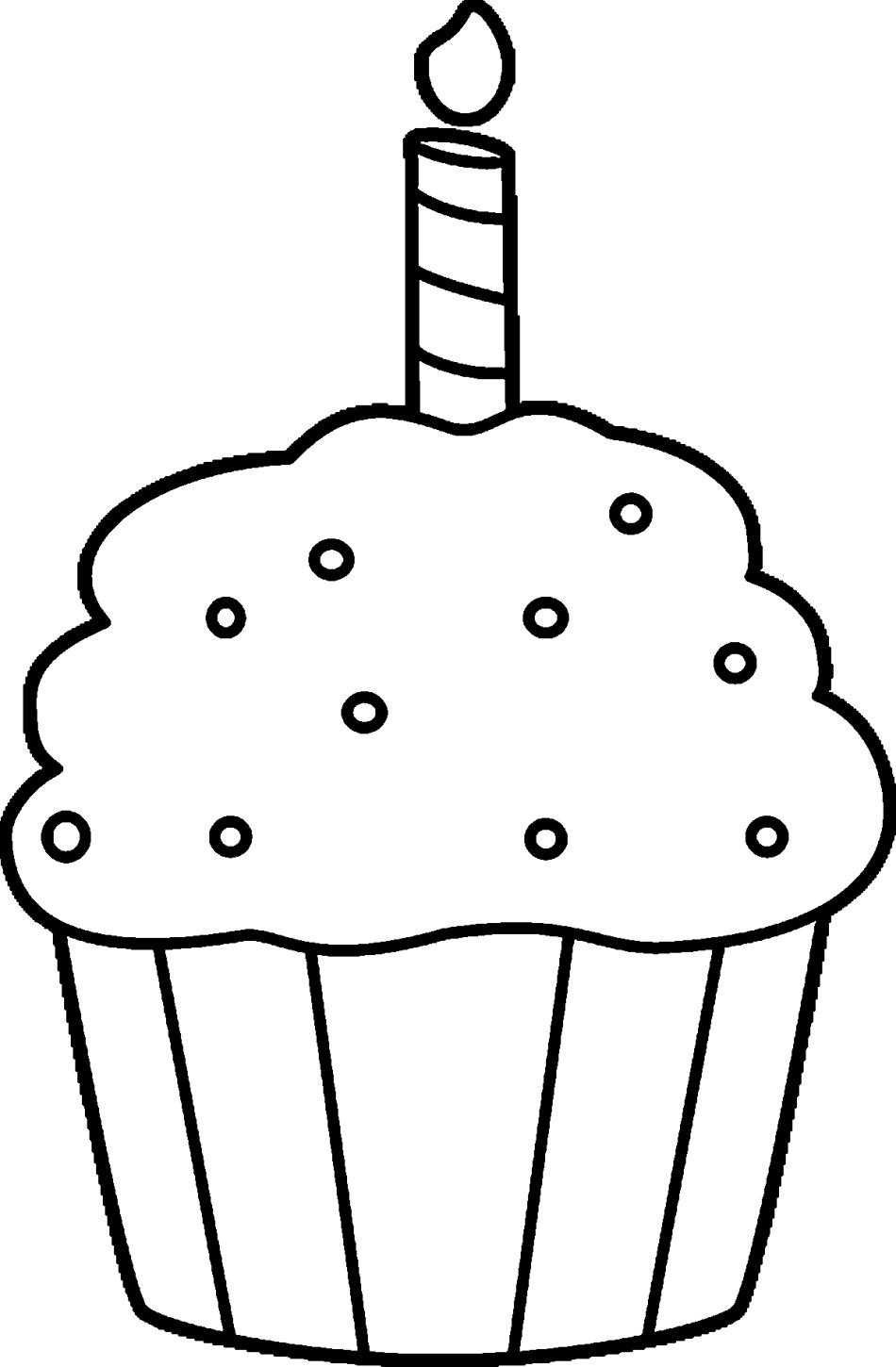 950x1450 Cupcake Color Pages Best Cupcakes And Ice Cream Images Picture - Ice Cream Line Drawing