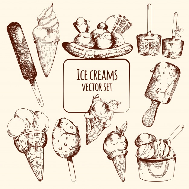 Ice Cream Line Drawing At PaintingValley Com Explore Collection Of Ice Cream Line Drawing