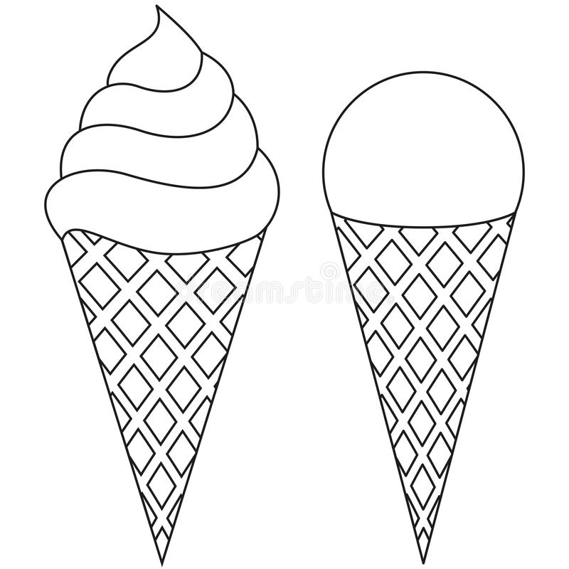 800x800 Ice Cream Line Drawing - Ice Cream Line Drawing
