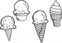 200x140 Ice Cream Clipart Black And White Ice Cream Line Drawing - Ice Cream Line Drawing