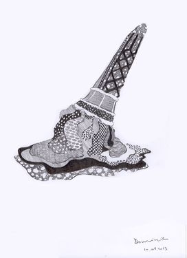 272x375 I Dropped My Ice Cream Drawing - Ice Cream Pencil Drawing