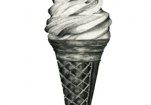 300x210 Pencil Sketch Of A Plate Of Food How To Draw A Fruit Bowl - Ice Cream Pencil Drawing