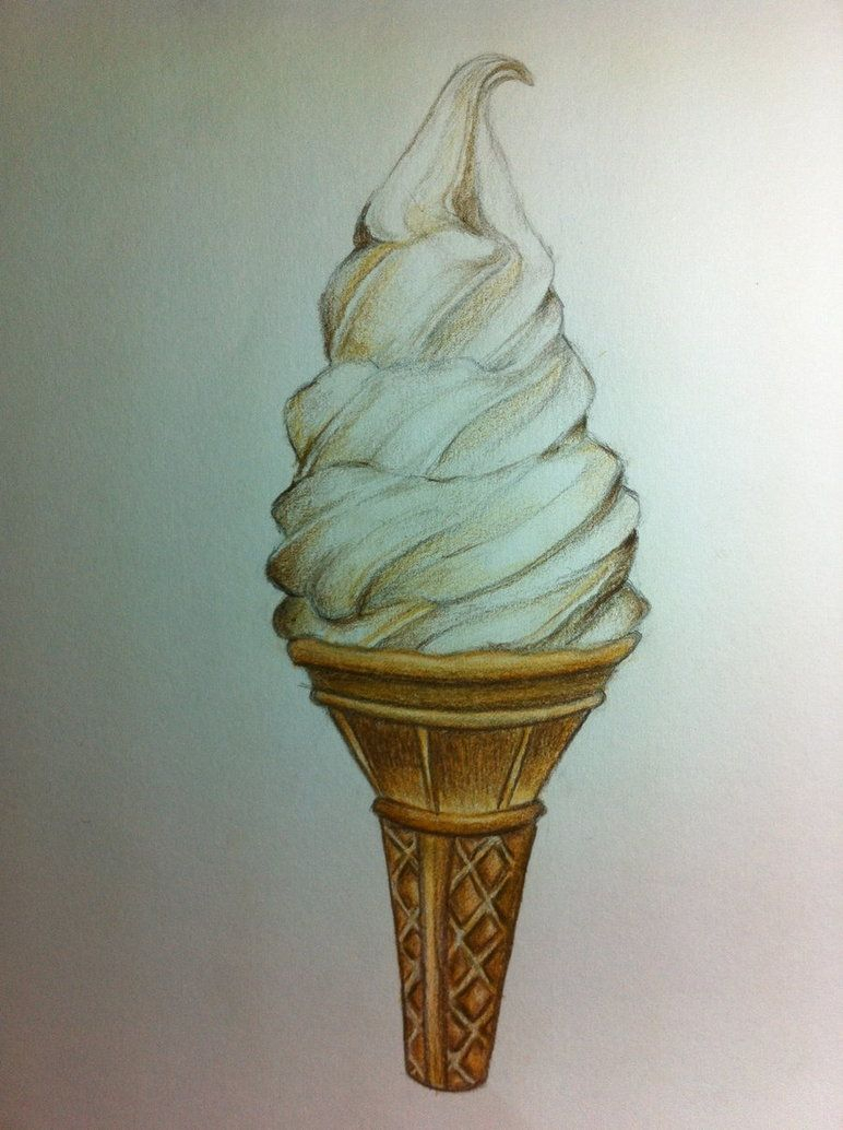 Ice Cream Pencil Drawing at PaintingValley.com | Explore collection of ...