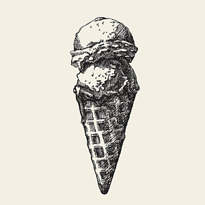 300x300 Colored Pencil Drawing Digital Art Fine Art America - Ice Cream Pencil Drawing