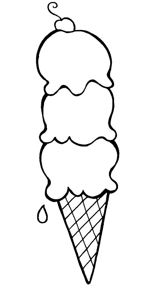 Printable Ice Cream Scoop Template