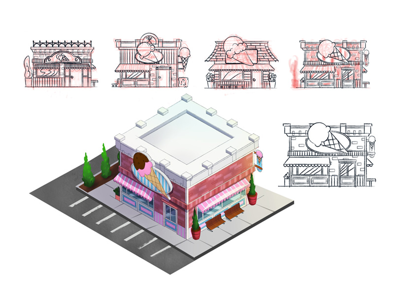 800x600 Ice Cream Shop Concept - Ice Cream Shop Drawing