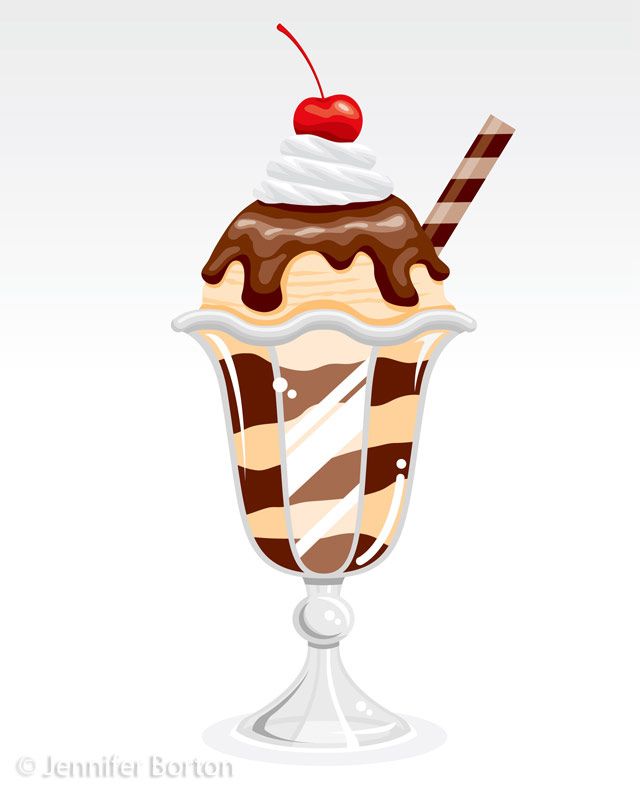 640x800 chocolate ice cream sundae - Ice Cream Sundae Drawing