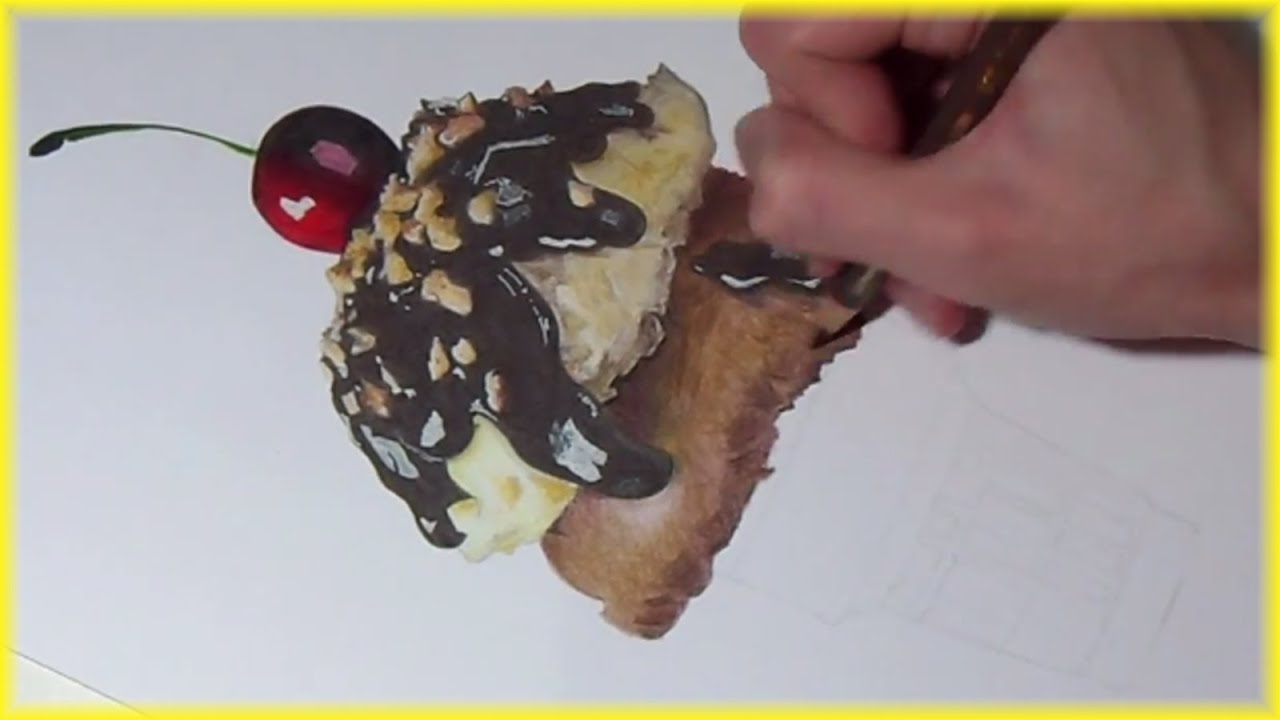 1280x720 drawing an ice cream sundae! - Ice Cream Sundae Drawing