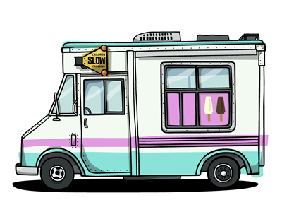 400x300 Ice Cream Truck - Ice Cream Truck Drawing