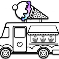 Ice Cream Truck Drawing at PaintingValley.com | Explore collection of ...