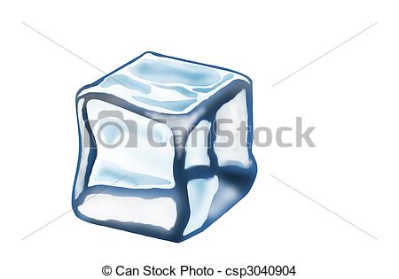 450x315 melting ice cube isolated on a white background - Ice Cube Melting Drawing