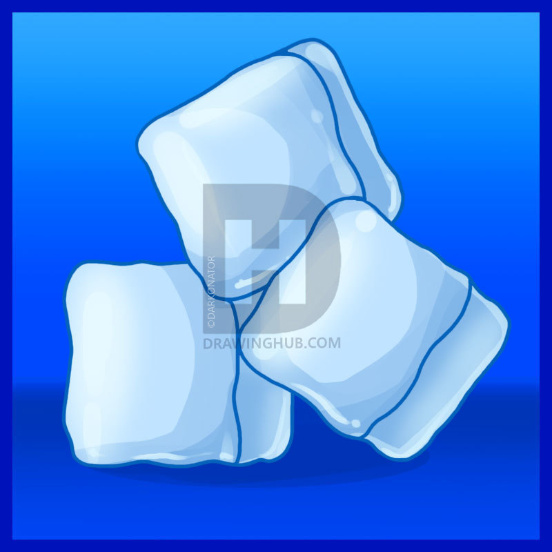 800x800 How To Draw Ice, Step - Ice Drawing