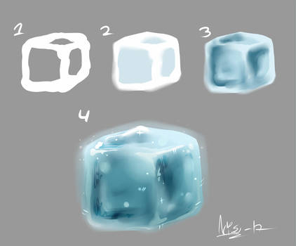 422x350 Tutorial Texture Ice - Ice Drawing