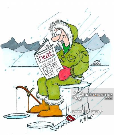 400x470 Ice Fishing Cartoons And Comics - Ice Fishing Drawing