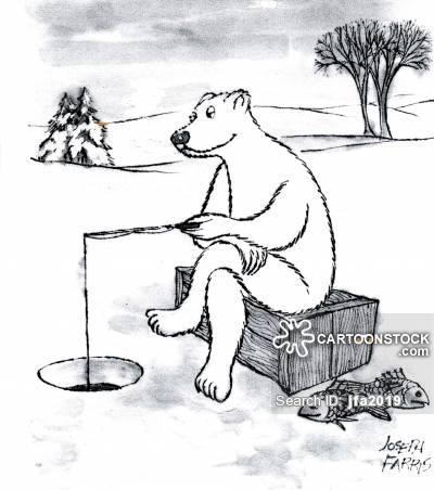 400x452 Ice Hole Cartoons And Comics - Ice Fishing Drawing