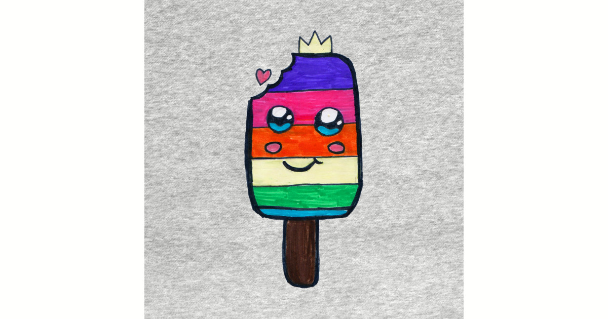 1200x630 Kawaii Ice Cream King - Ice Pop Drawing