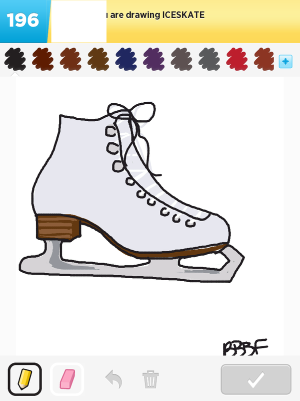 600x800 How To Draw Ice Skate - Ice Skate Drawing