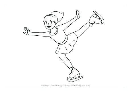 ice skater drawing