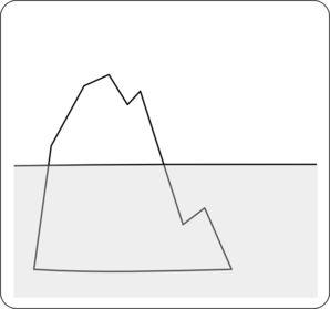 298x279 Ice Clip Art - Iceberg Drawing