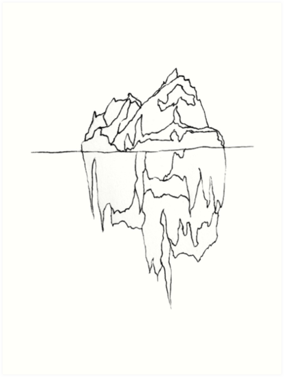 Iceberg Line Drawing at PaintingValley.com | Explore collection of ...