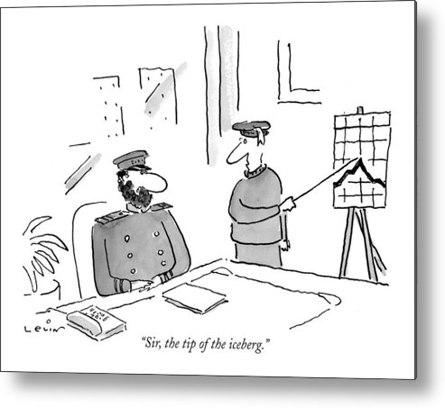 493x453 Sir, The Tip Of The Iceberg Metal Print - Iceberg Line Drawing