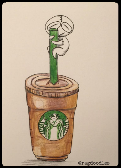 426x592 I'll Take A Venti Iced Coffee - Iced Coffee Drawing