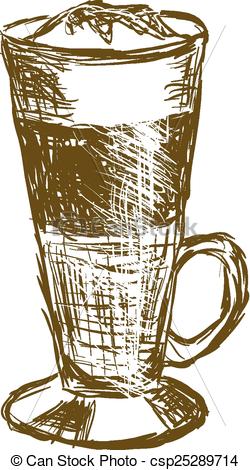 250x470 Iced Coffee Drawing - Iced Coffee Drawing