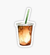 210x230 Iced Coffee Stickers Redbubble - Iced Coffee Drawing
