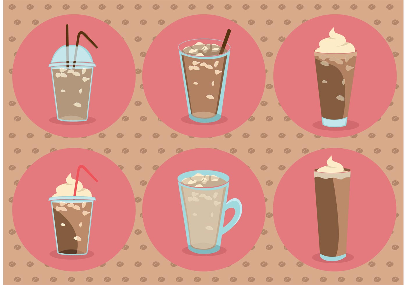 1400x980 Iced Coffee Vectors - Iced Coffee Drawing