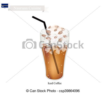 450x395 iced coffee, a famous drink in nauru nauruan cuisine, iced coffee - Iced Coffee Drawing
