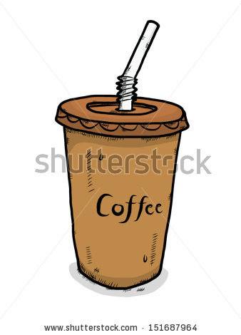 338x470 Iced Coffee Clipart - Iced Coffee Drawing